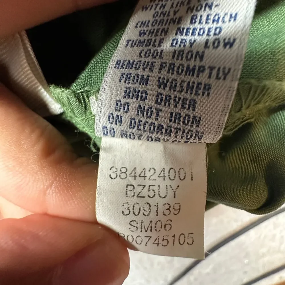 Vintage 2006 Y2K Old Navy Anorak Lightweight Jacket Mens Large Green Blue Hooded